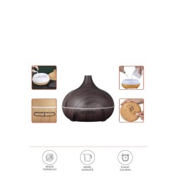 Koyu Ahşap LED’li Aroma...