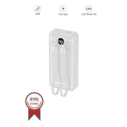 Beyaz 10000mAh 2 Çıkışlı...