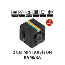 2cm'lik Mini Aksiyon Kamera