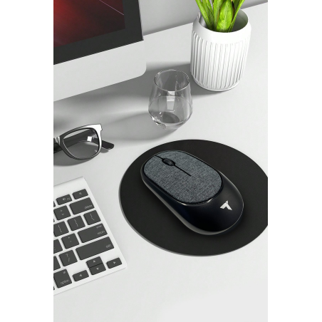 Ergonomik Sessiz Kablosuz Siyah Optik Mouse Modern Tasarım